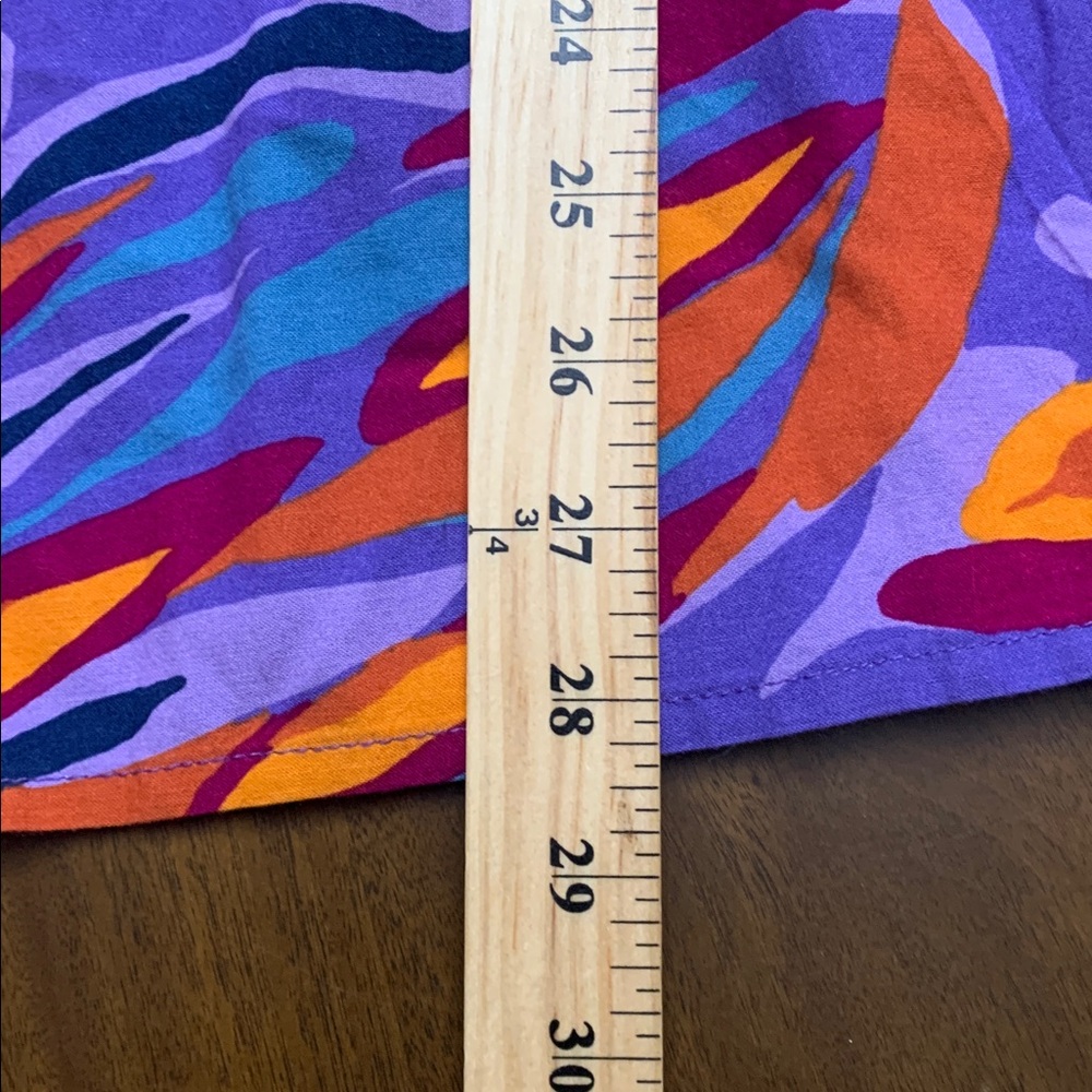 🧋 TERRA & SKY Abstract Butterfly Island Purple Print Smock Top NWT 4X - Picture 13 of 15